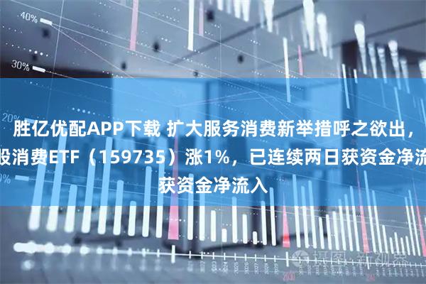 胜亿优配APP下载 扩大服务消费新举措呼之欲出，港股消费ETF（159735）涨1%，已连续两日获资金净流入