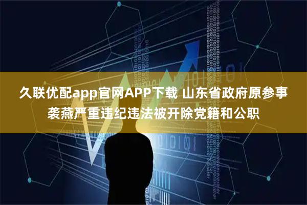 久联优配app官网APP下载 山东省政府原参事袭燕严重违纪违法被开除党籍和公职